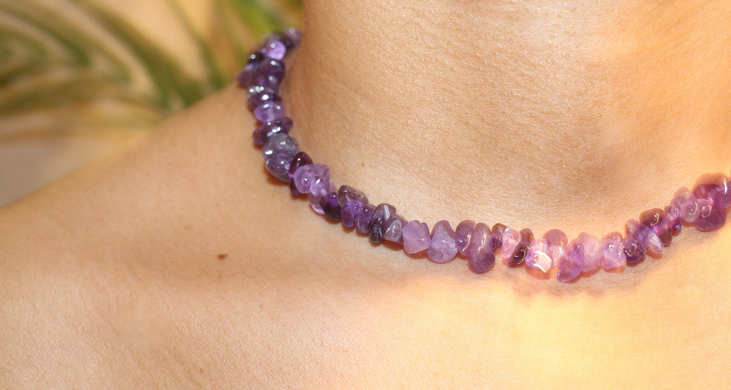 Amythest Quartz Necklace