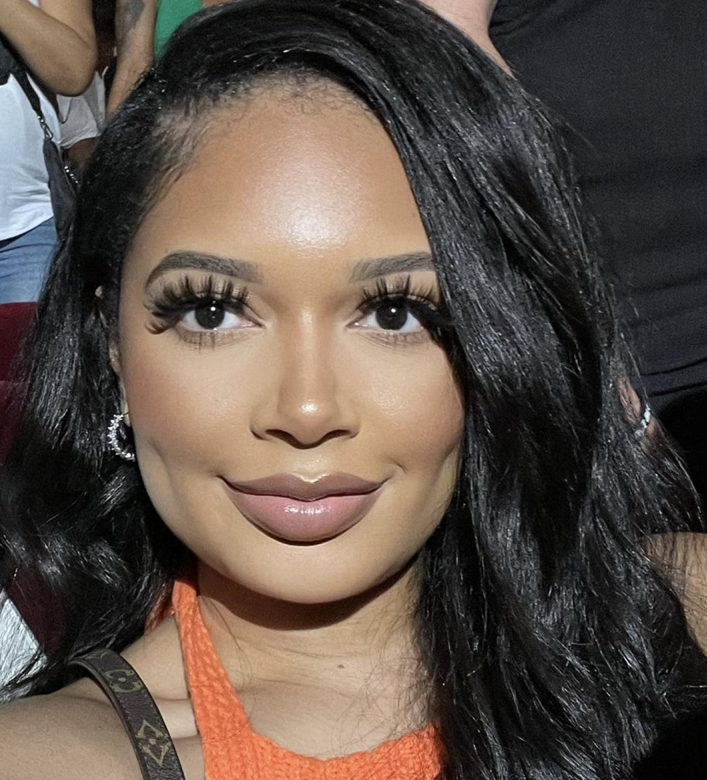 Silver Crystal Hoops