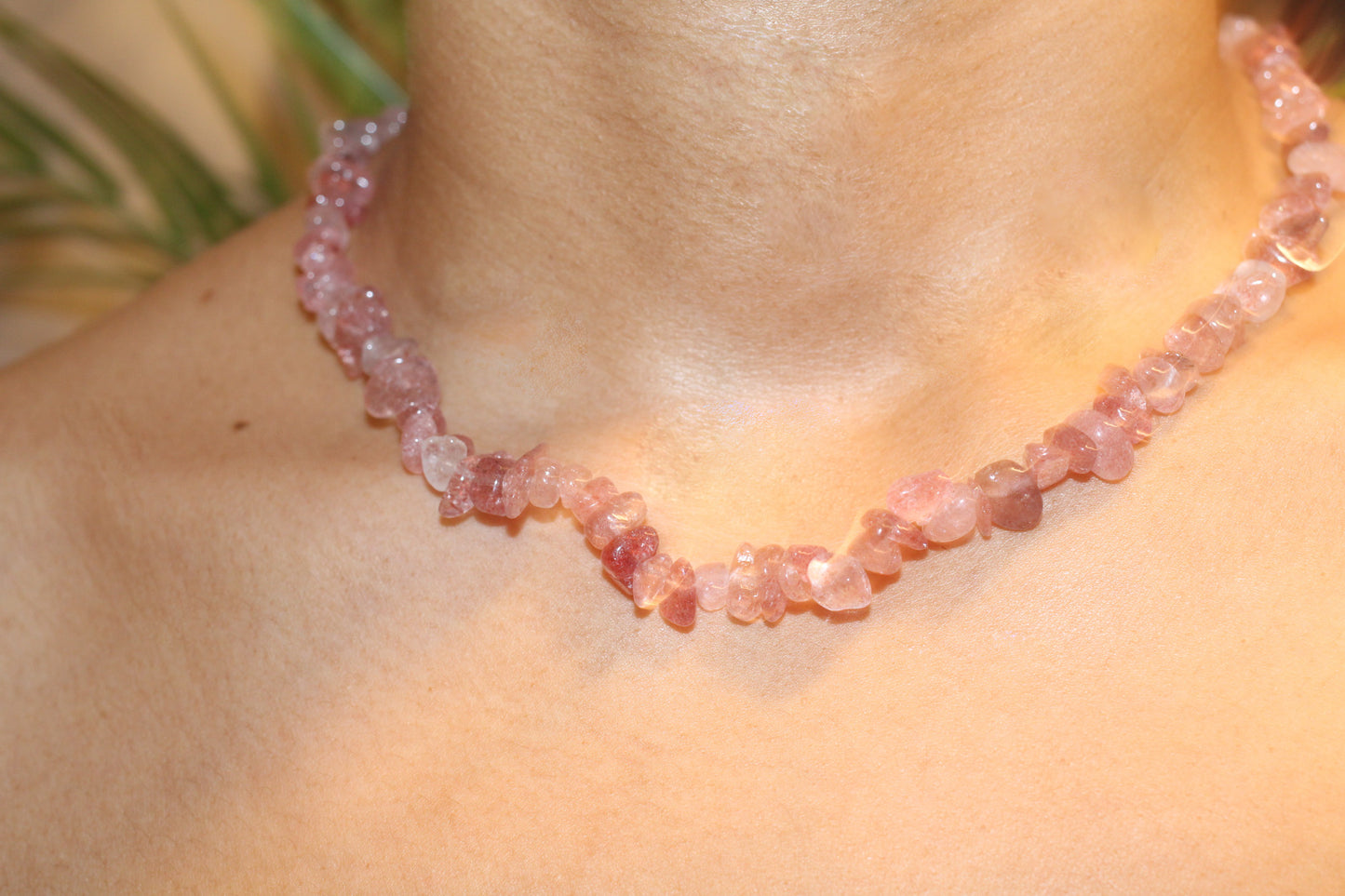 Strawberry Quartz Necklace