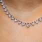 Silver Hearts Necklace