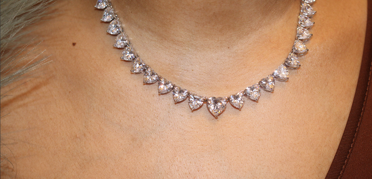 Silver Hearts Necklace