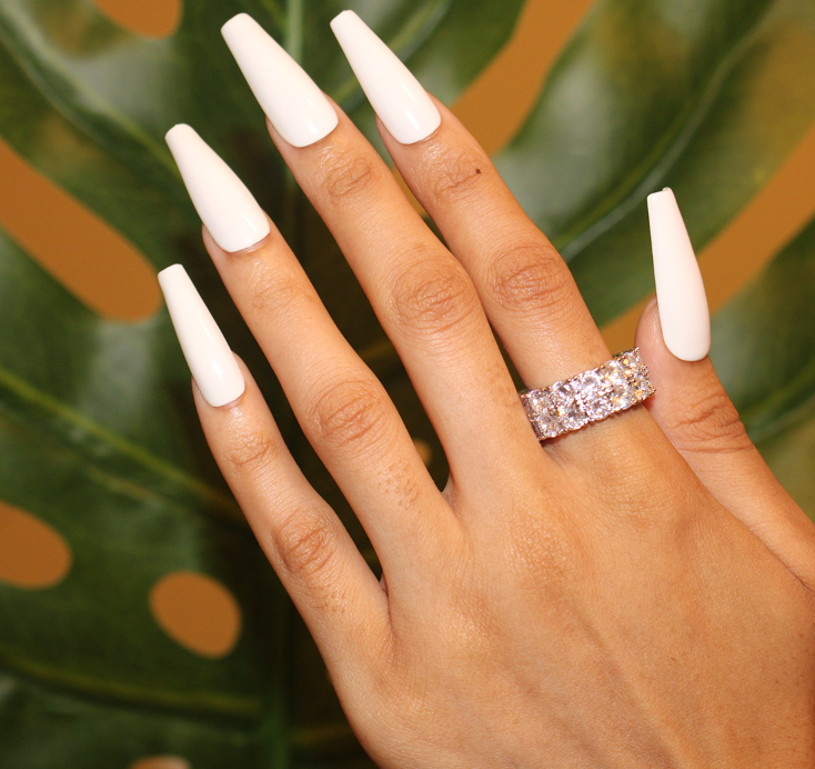 Silver Double Eternity Ring