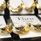 Gold Silhouette Hoops