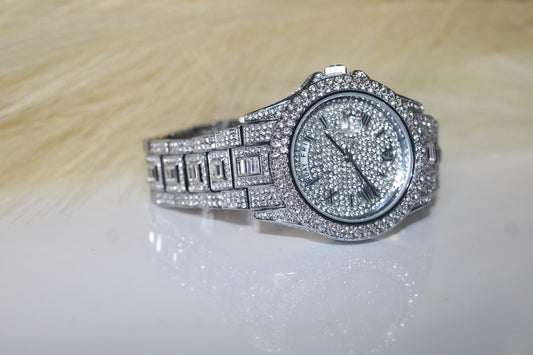 Silver Baguette Watch