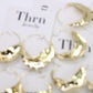 Gold Silhouette Hoops