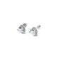 Silver Heart Post Earrings