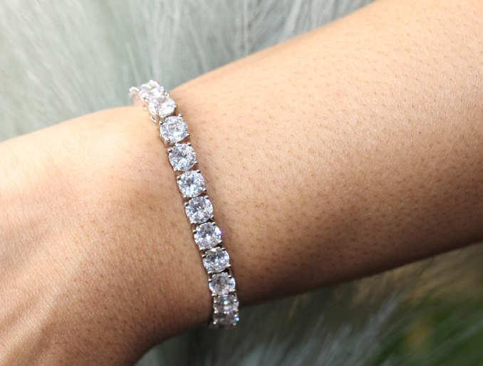 Silver Tennis Bracelet